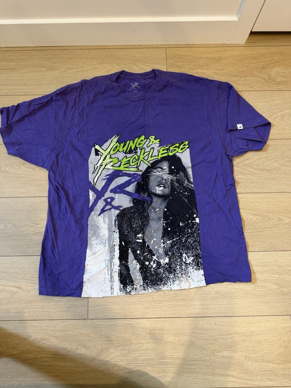 Young & Reckless Shirt Mens 2XL Purple Short Sleeve Graphic Tee